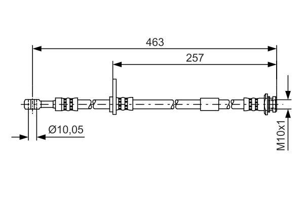 TUBO FLESSIBILE FRENO