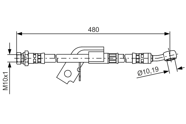 TUBO FLESSIBILE FRENO