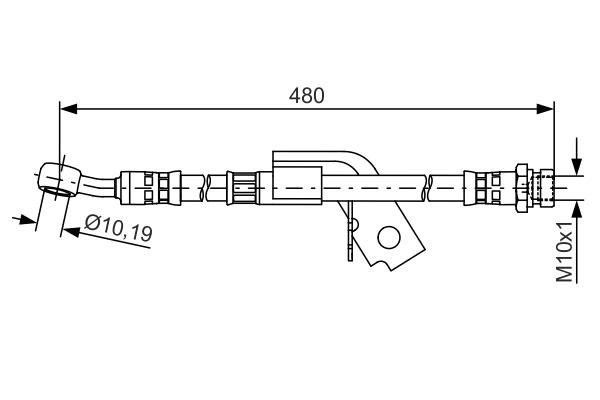 TUBO FLESSIBILE FRENO