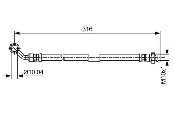 TUBO FLESSIBILE FRENO