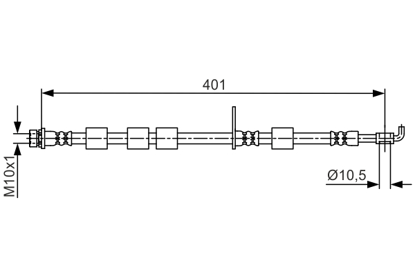 TUBO FLESSIBILE FRENO