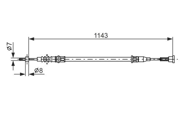 BOSCH CAVO COMANDO FRENO