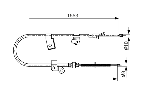 Cavo Comando Freno Yaris