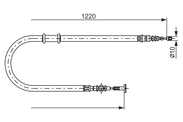 BOSCH CAVO COMANDO FRENO