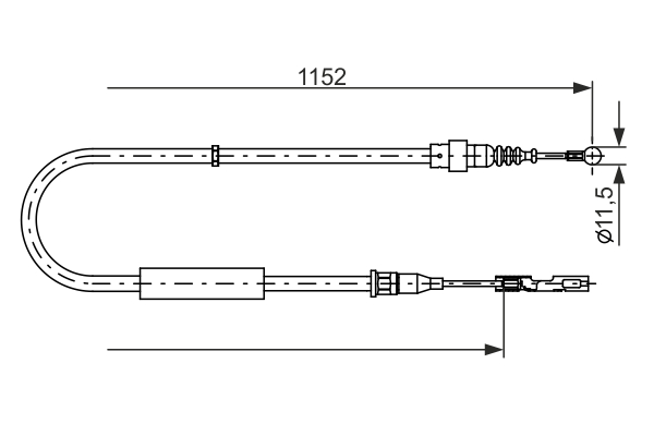 BOSCH CAVO COMANDO FRENO