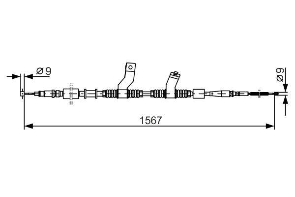 BOSCH CAVO COMANDO FRENO