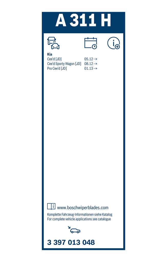 Spazzola Tergicristallo  KIA