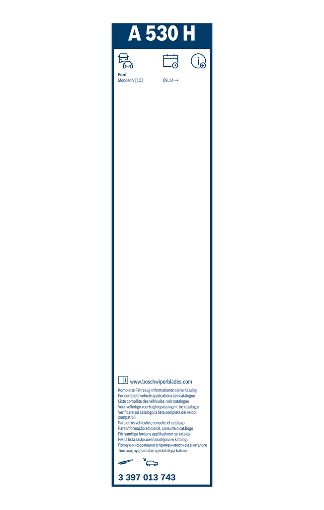 SPAZZOLA TERGILUNOTTO A530H 530MM FORD MONDEO 2014