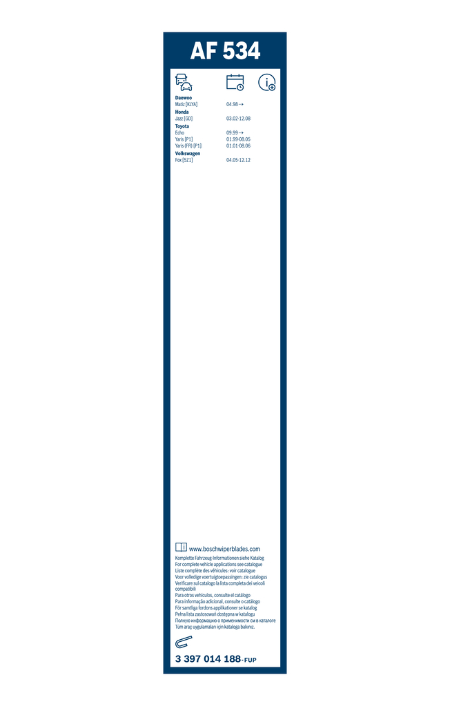 BOSCH SPAZZOLA TERGICRISTALLO