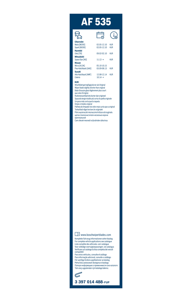 BOSCH SPAZZOLA TERGICRISTALLO