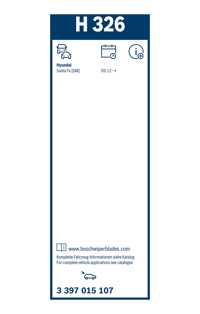 BOSCH SPAZZOLA TERGICRISTALLO