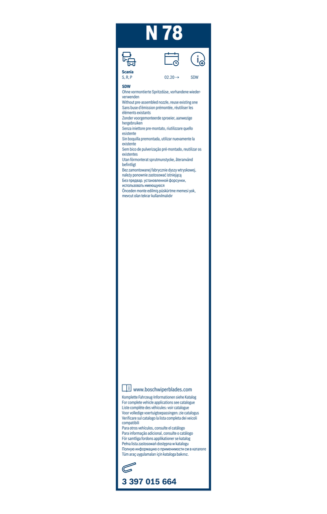 BOSCH SPAZZOLA TERGICRISTALLO