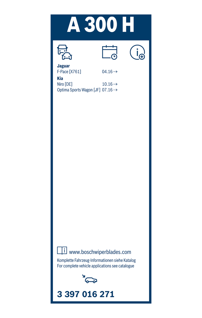 BOSCH SPAZZOLA TERGICRISTALLO