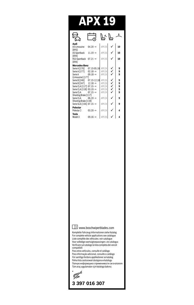 BOSCH SPAZZOLA TERGI. (5^)