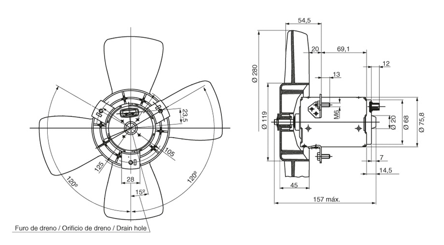 ELETTROMOTORE, VENTOLA RADIATORE