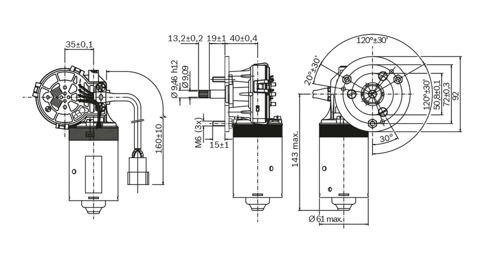 MOTORE TERGICRISTALLO ANT.