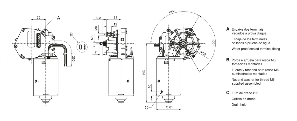 MOTORE TERGICRISTALLO ANT.