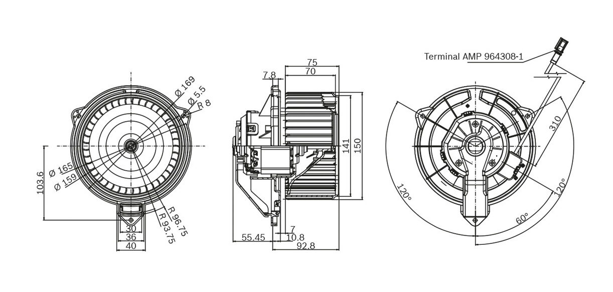 ELETTROMOTORE, VENTILATORE ABITACOLO