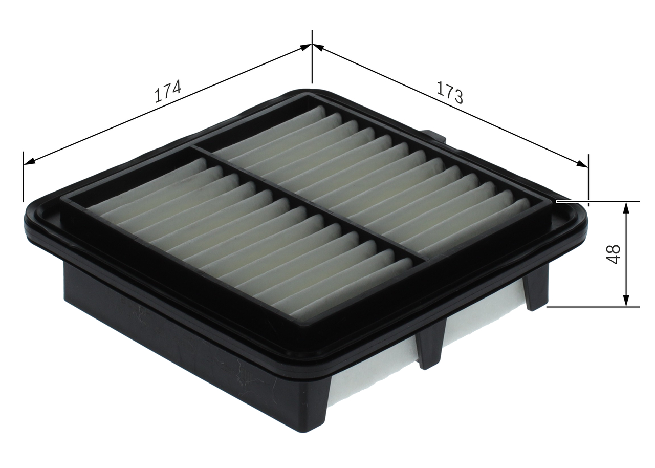 BOSCH FILTRO DI ARIA HONDA CIVIC 1.0 VTEC 17-