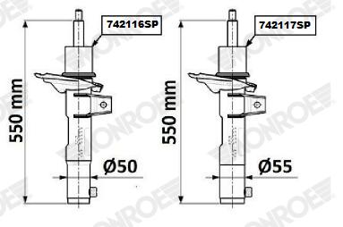 Ammortizzatore MONROE 742117SP