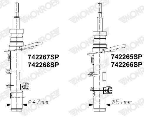 Ammortizzatore MONROE 742266SP