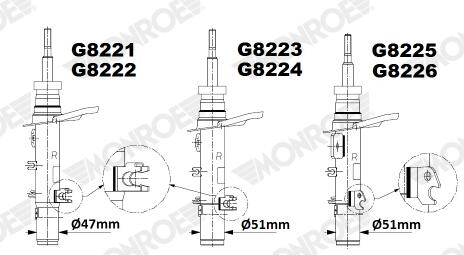 Ammortizzatore MONROE G8226