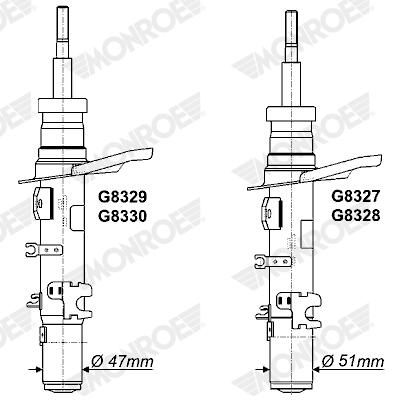 Ammortizzatore MONROE G8327