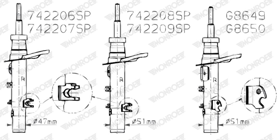 Ammortizzatore MONROE G8649