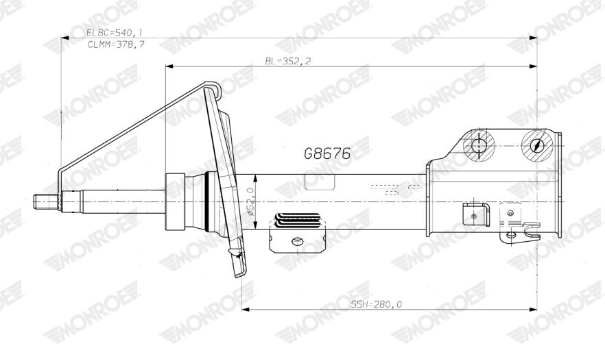 Ammortizzatore MONROE G8676