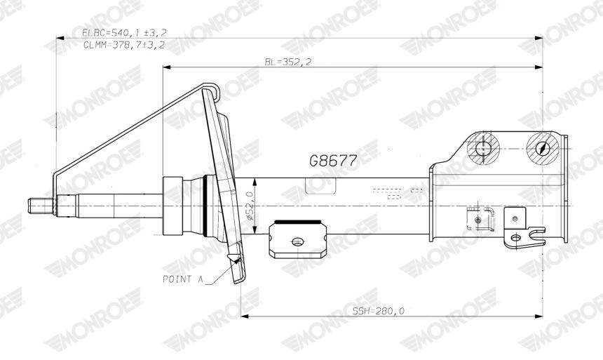 Ammortizzatore MONROE G8677