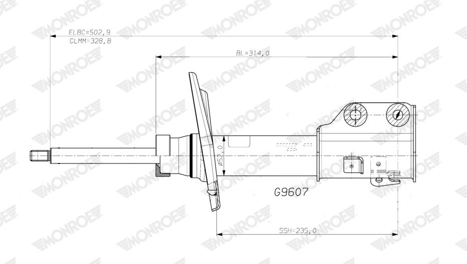 Ammortizzatore MONROE G9607
