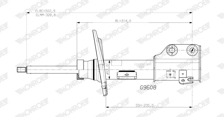 Ammortizzatore MONROE G9608