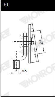 Ammortizzatore pneumatico, cofano bagagli /vano carico MONROE ML5051