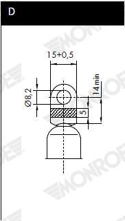 Ammortizzatore pneumatico, cofano bagagli /vano carico MONROE ML5445