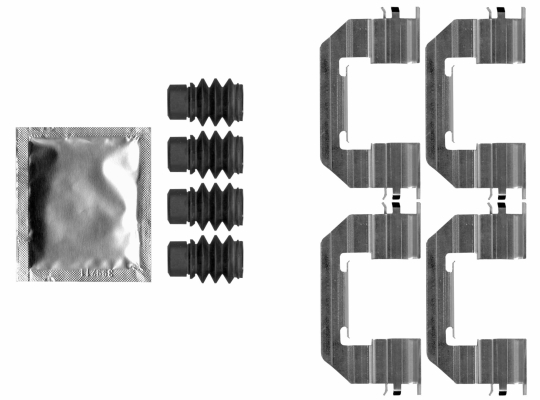 KIT ACCESSORI, PASTIGLIA FRENO
