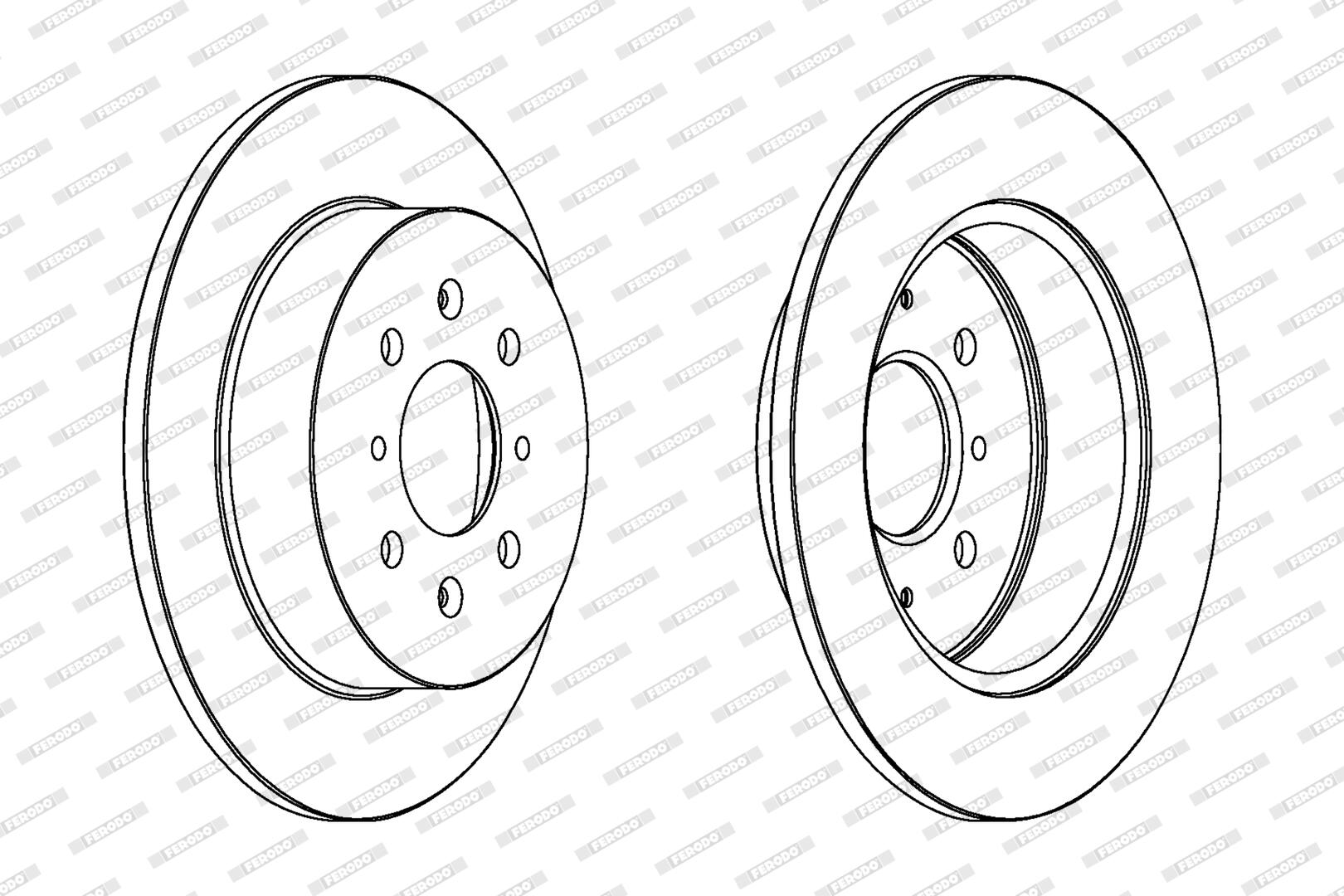 Disco freno FERODO DDF1466C