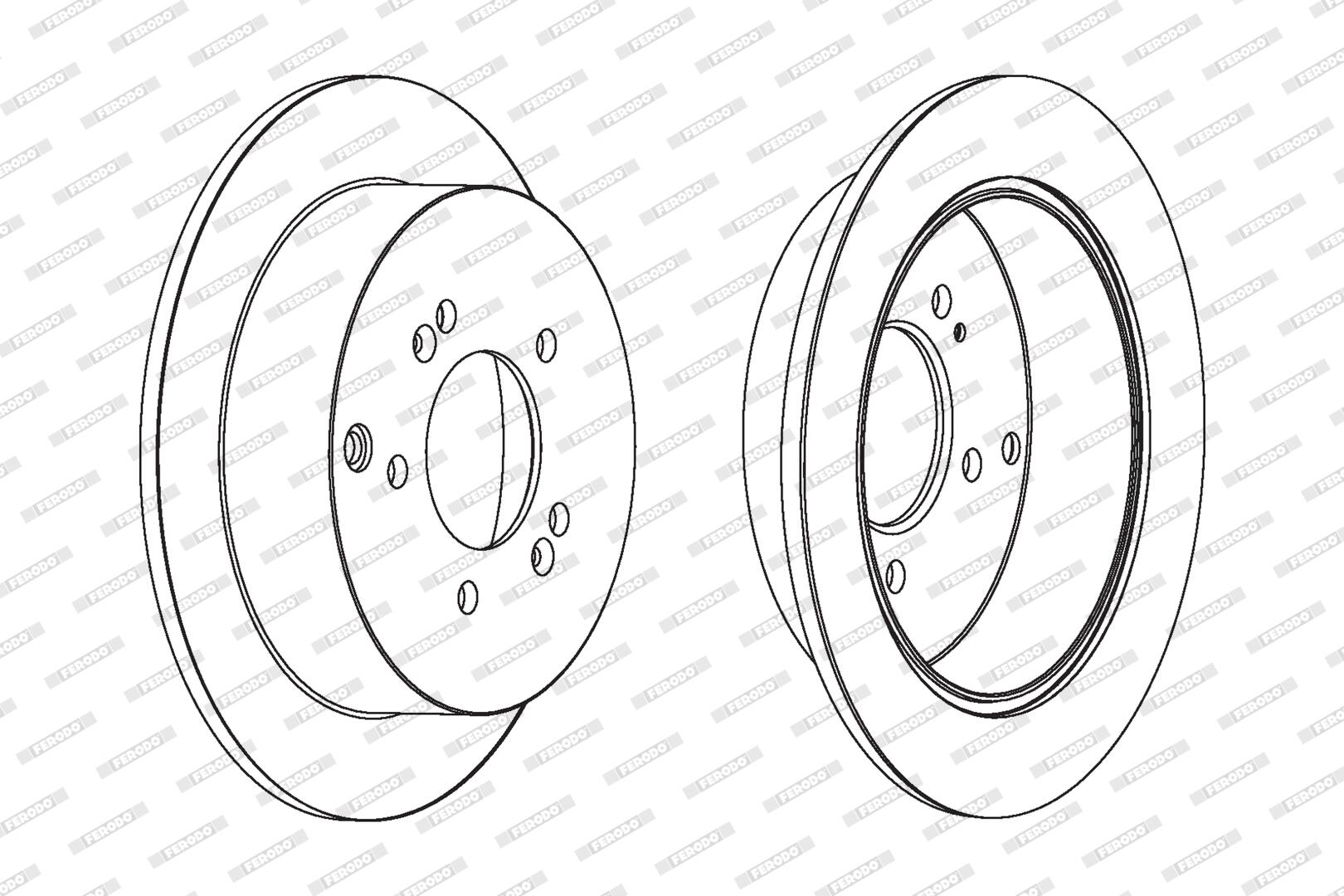 Disco freno FERODO DDF1493C
