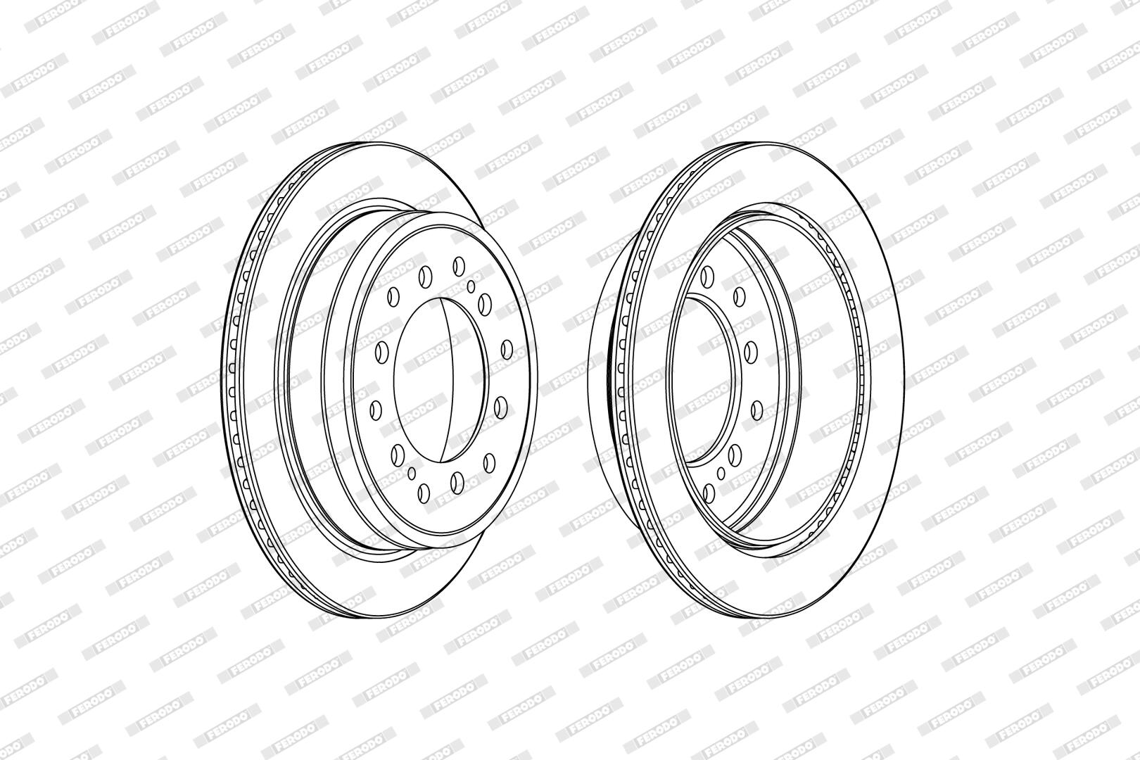 Disco freno FERODO DDF2505C