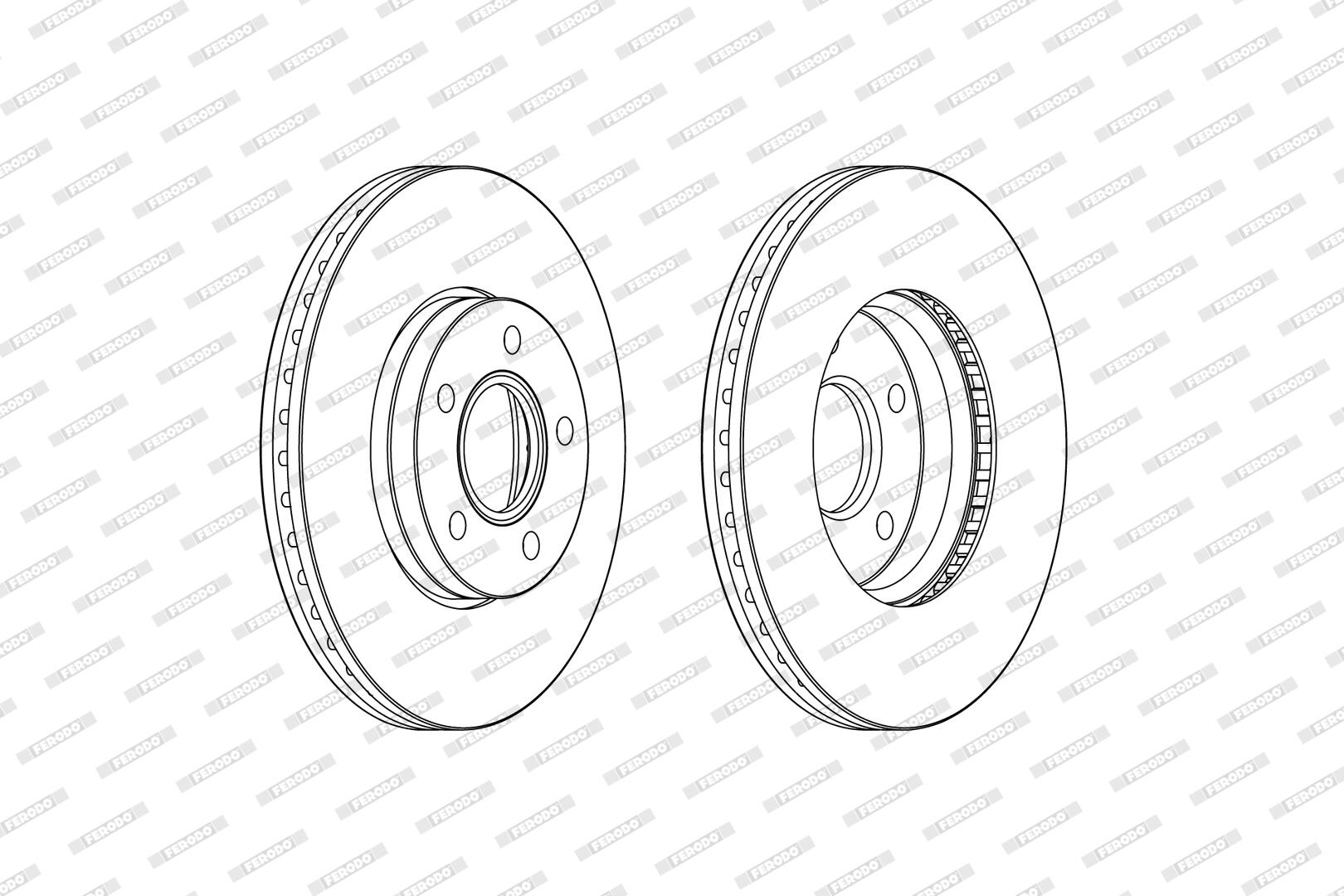Disco freno FERODO DDF2509C