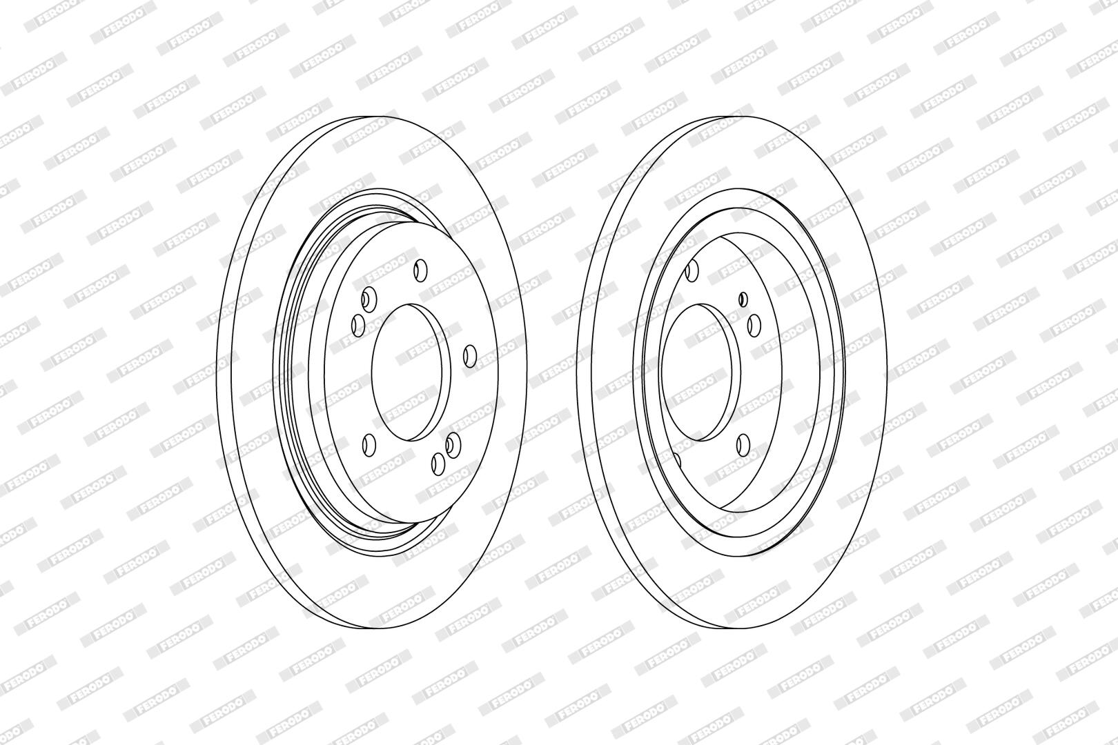 Disco freno FERODO DDF2604C