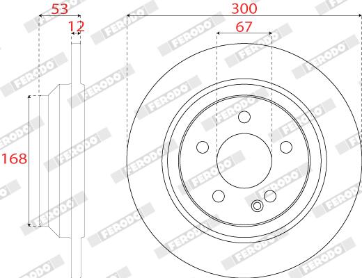Disco freno FERODO DDF2764C