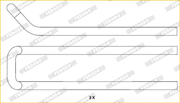 Kit accessori, pastiglia freno FERODO FAC176