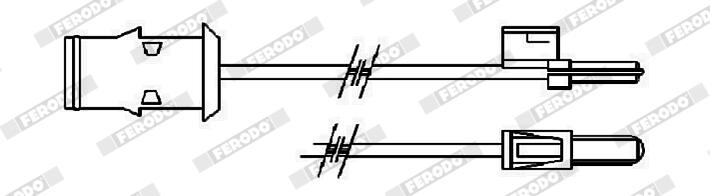 Contatto segnalazione, usura past. freno/mat. d'attrito FERODO FAI106