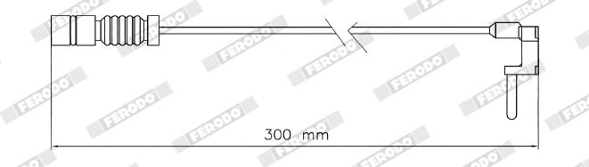 Contatto segnalazione, usura past. freno/mat. d'attrito FERODO FAI184