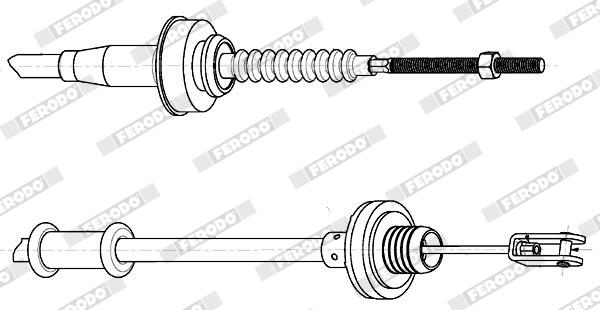 Cavo comando, comando frizione FERODO FCC424239