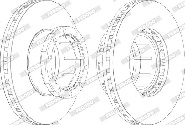 Disco freno FERODO FCR114A