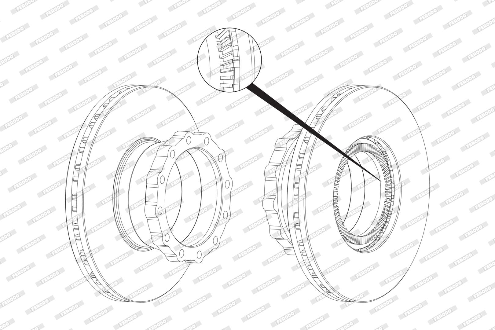 Disco freno FERODO FCR148A