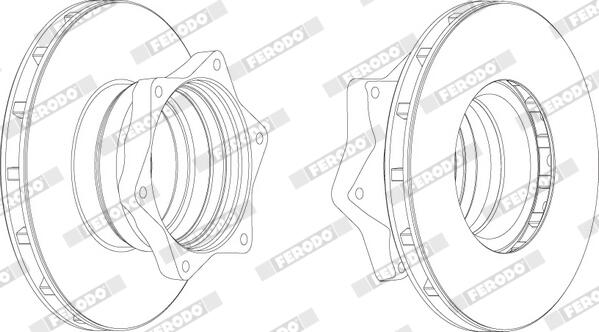 Disco freno FERODO FCR164A