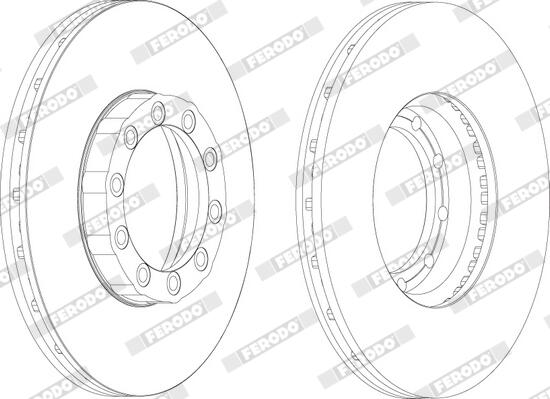 Disco freno FERODO FCR169A
