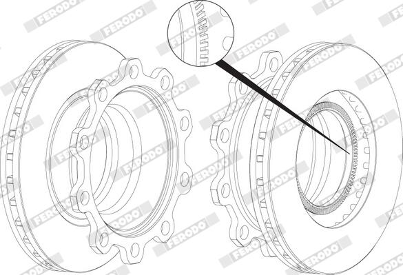 Disco freno FERODO FCR199A